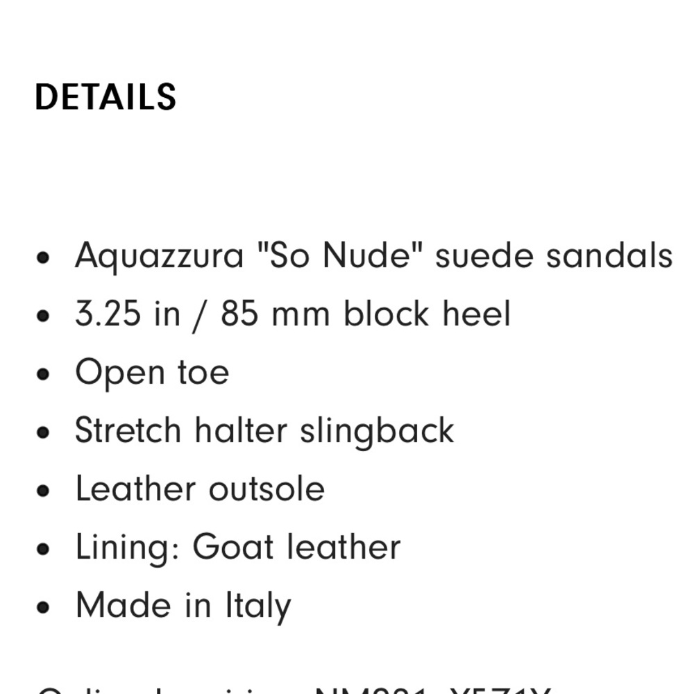 Aquazurra sandals - Picture 6 of 6